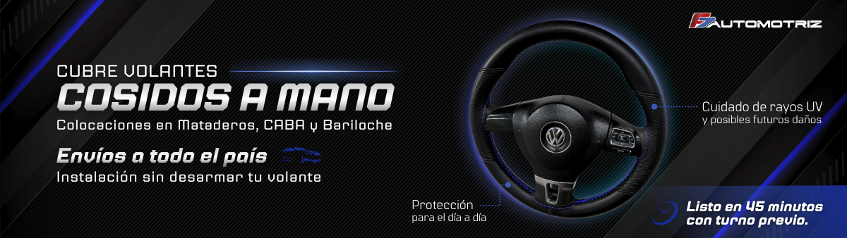 Cubre volantes cosidos a mano